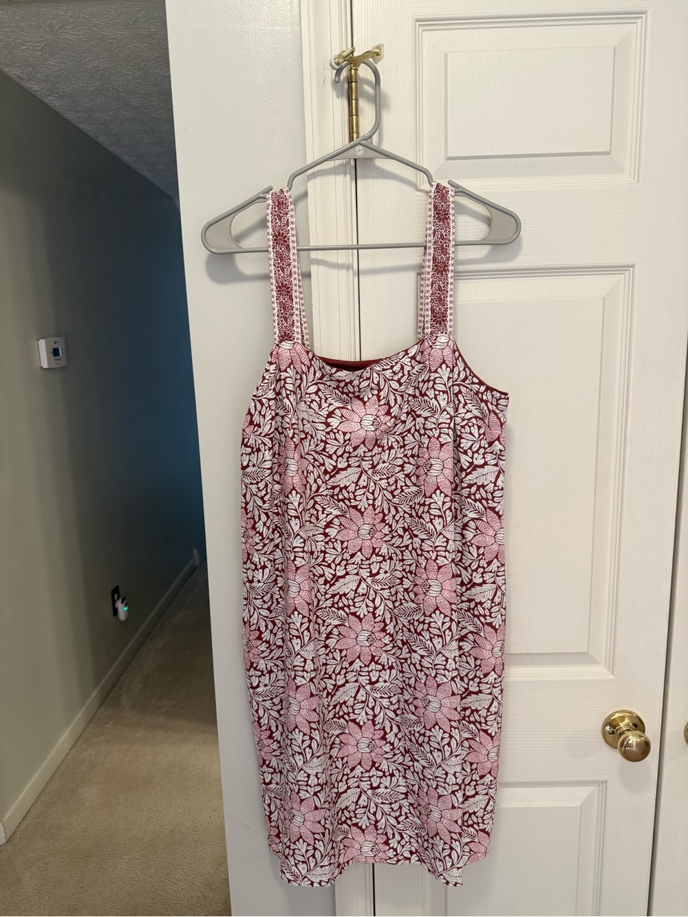 Ann Taylor Factory red and cream Floral Sundress new with tags medium